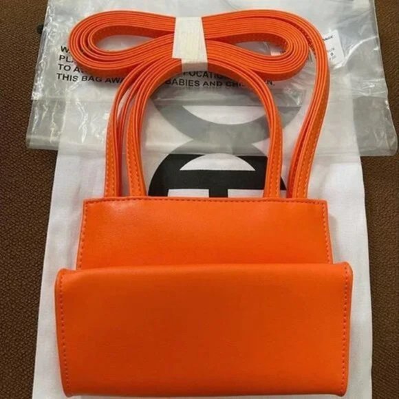 Telfar Small Orange Shopping Bag - Picture 2 of 3